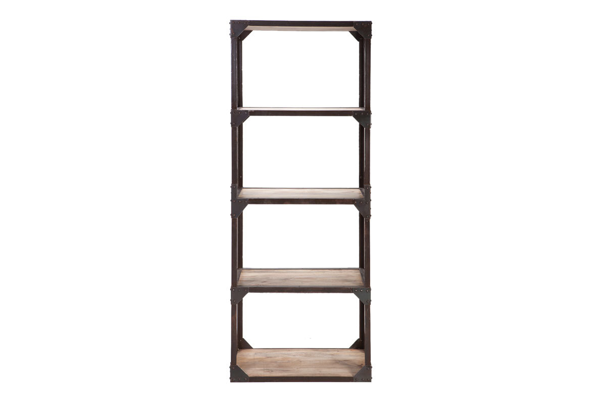 Industrielles Regal ATELIER Massivholz und Metall