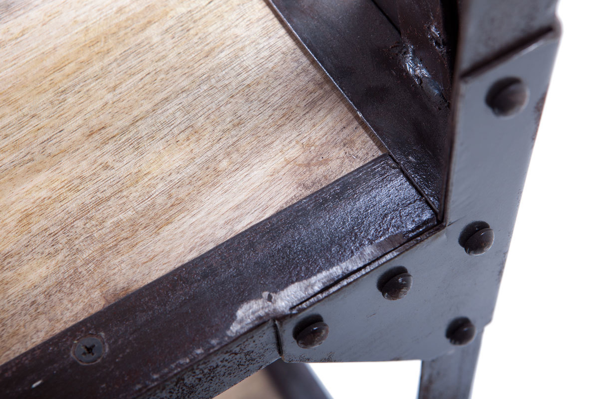 Industrielles Regal ATELIER Massivholz und Metall