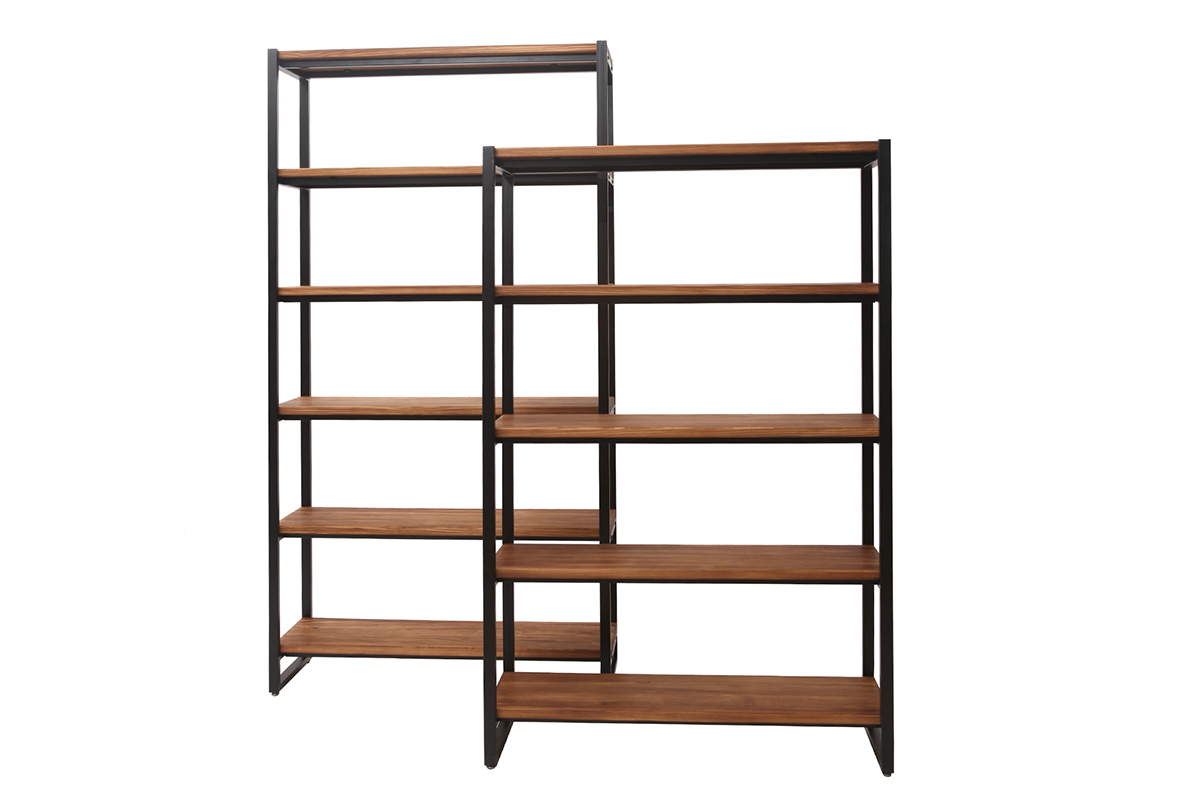 Industrielles Regal Holz und Metall ARISTOTE