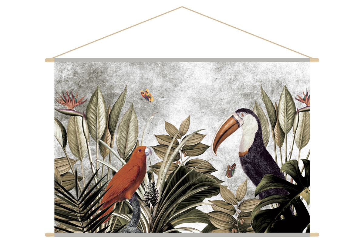 Kakemono Dschungel L150 x B100 cm PASSARO