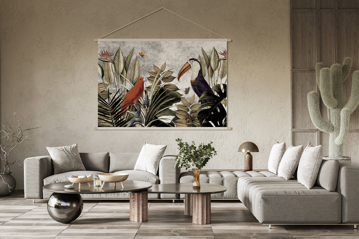 Kakemono Dschungel L150 x B100 cm PASSARO