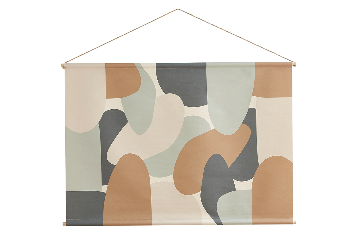 Kakemono mit abgerundeten Motiven L150 x B100 cm BRANDY