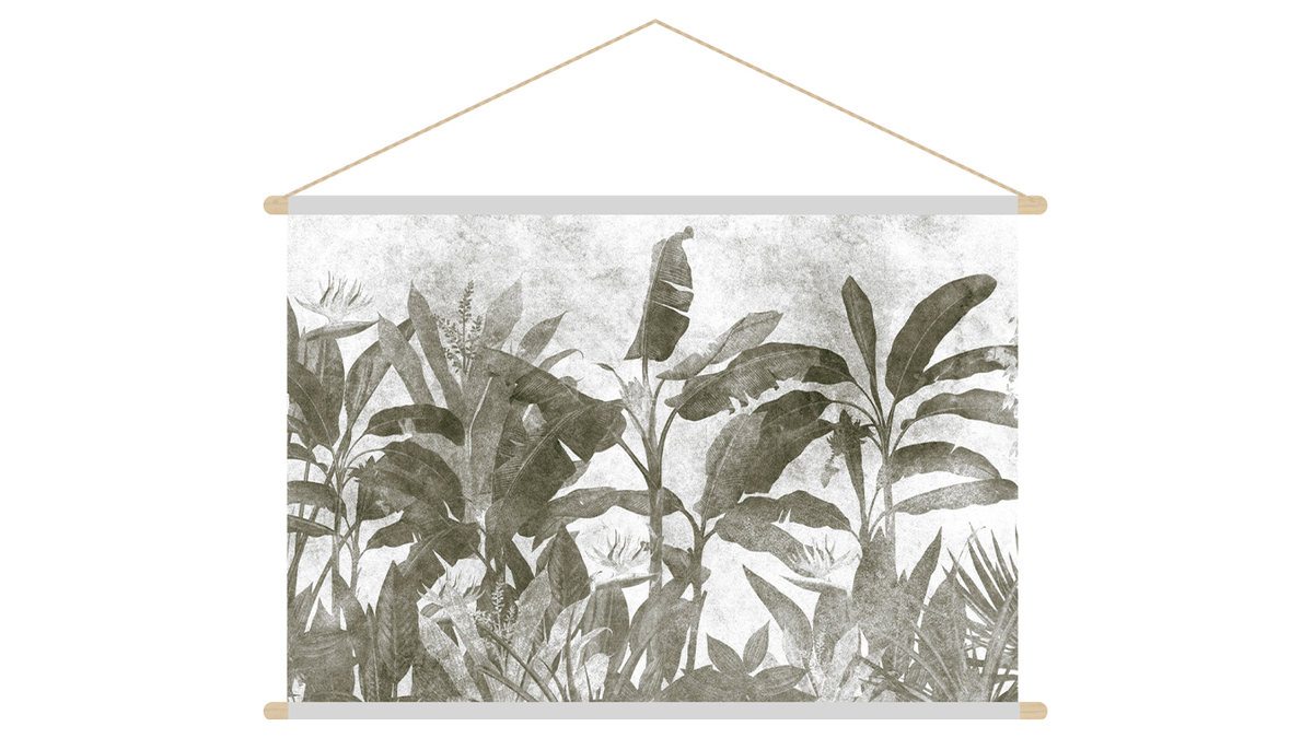 Kakemono Pflanzenwelt schwarz-wei L90 x B60 cm MACA