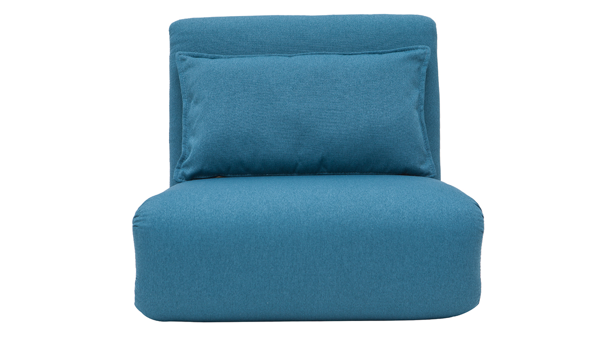 Kaminsessel verstellbar blauer Stoff SLEEPER