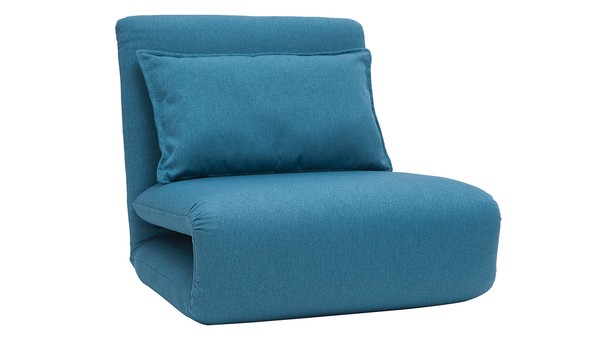 Kaminsessel verstellbar blauer Stoff SLEEPER