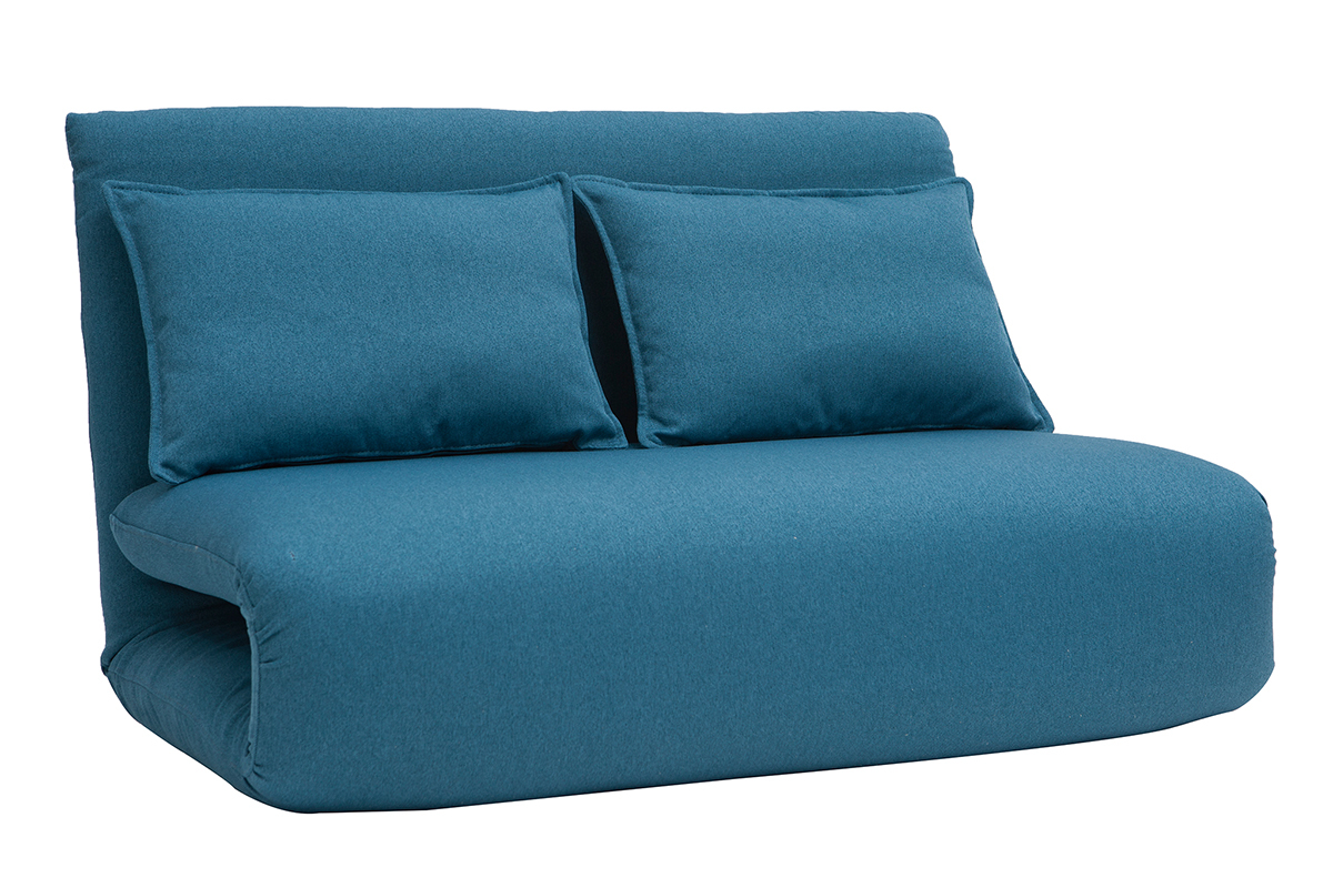 Kaminsessel verstellbar blauer Stoff SLEEPER