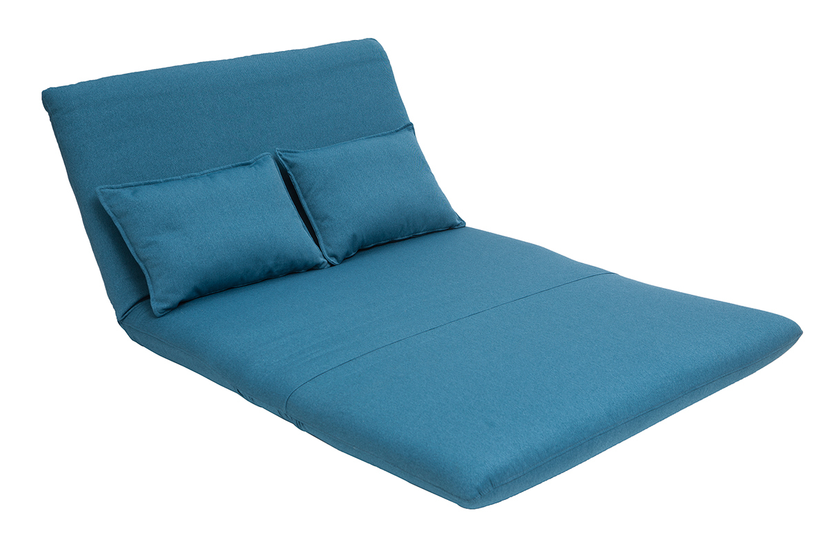 Kaminsessel verstellbar blauer Stoff SLEEPER