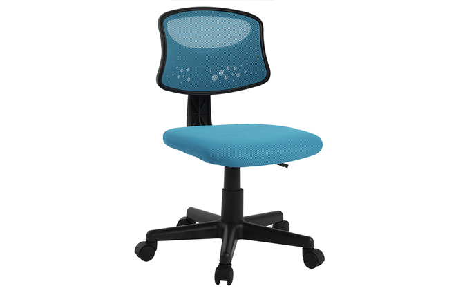 Kinder Burostuhl Blaues Mesh Mel Miliboo