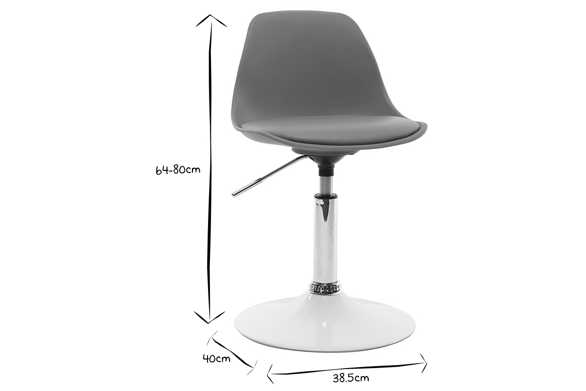 Kinder-Design-Schreibtischstuhl Blau STEEVY