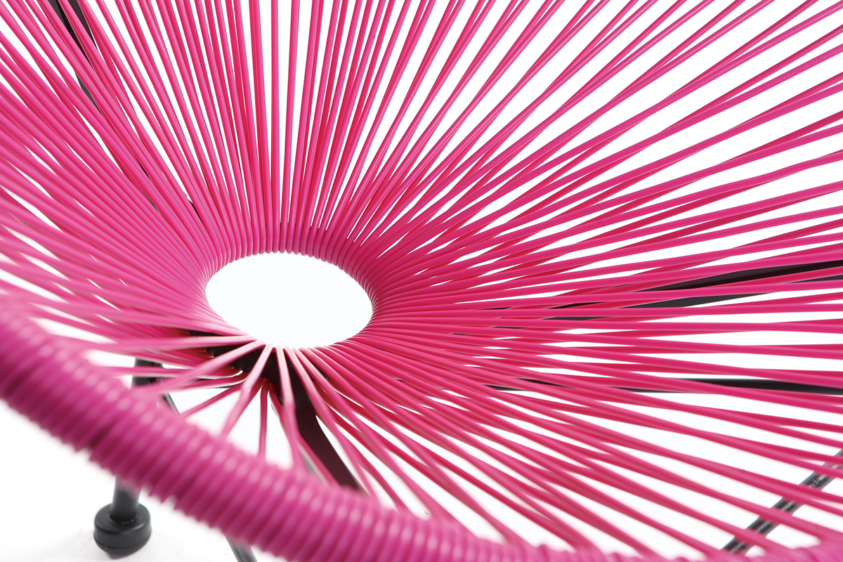 Kinder Gartensessel aus Resindr�hten Rosa BELLAVISTA