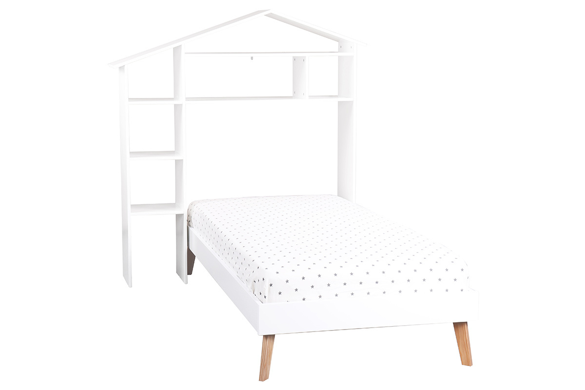 Kinderbett und Kopfteil mit Stauraum HOME