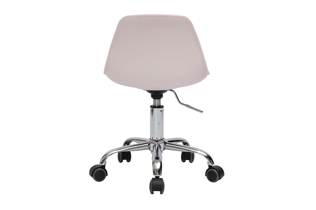 Kinderbrostuhl mit Rollen in Rosa Design STEEVY