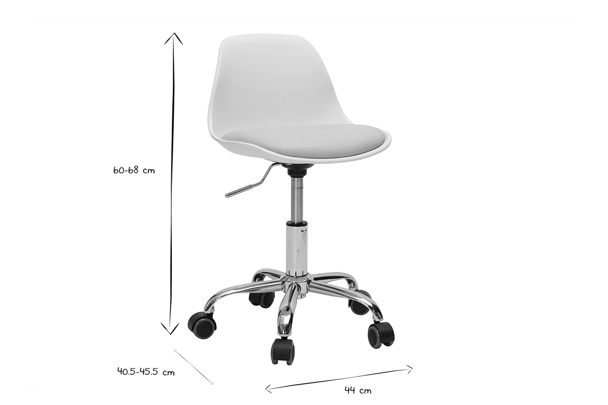 Kinderbrostuhl mit Rollen in Rosa Design STEEVY
