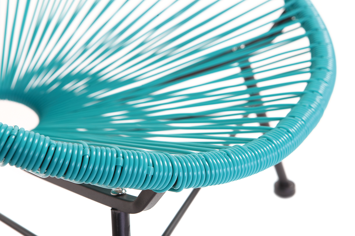 Kindergartensessel BELLAVISTA aus t�rkisem Kunststoffgeflecht