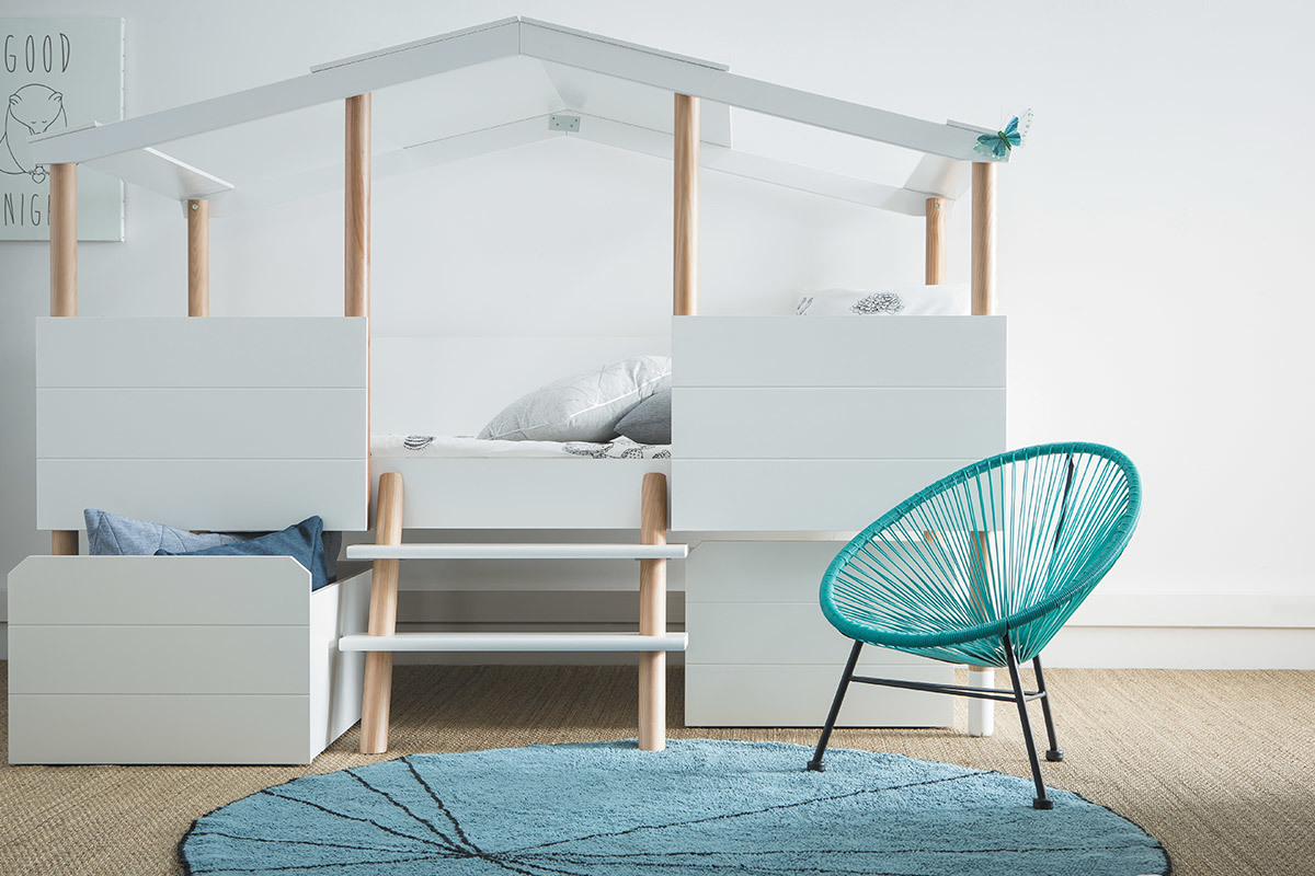 Kindergartensessel BELLAVISTA aus t�rkisem Kunststoffgeflecht