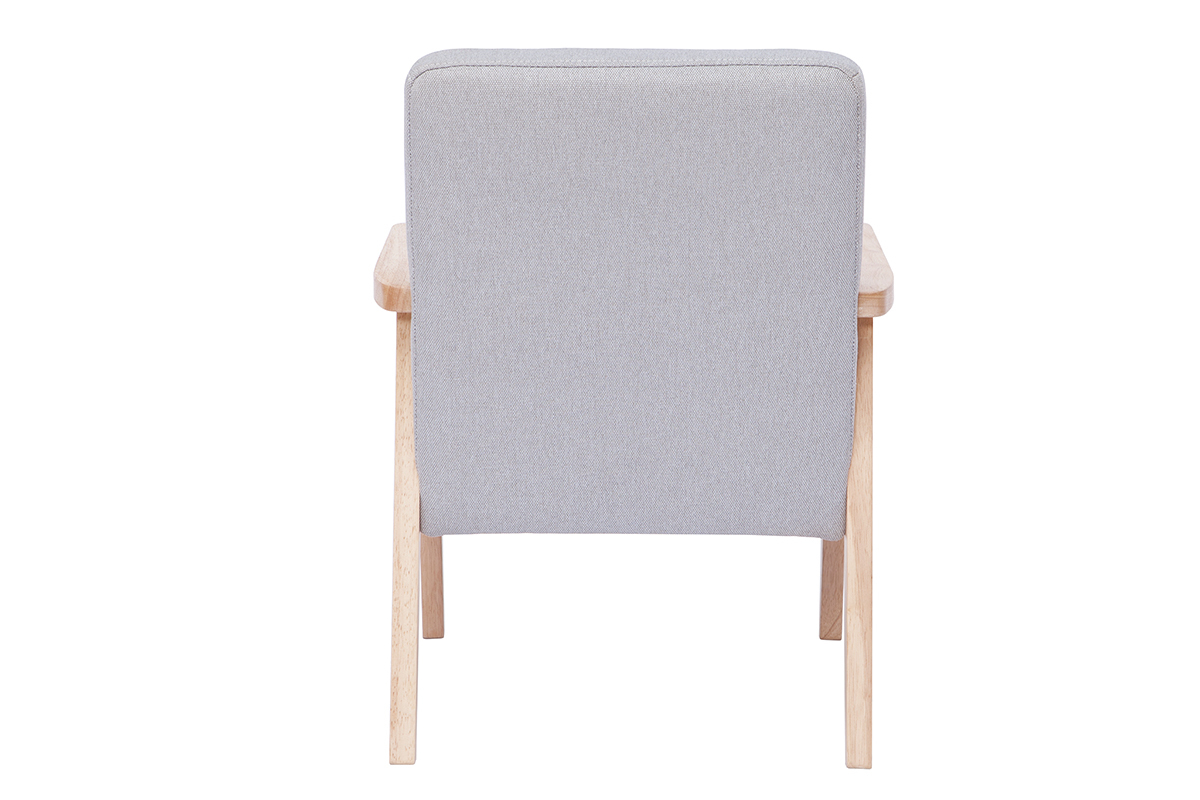 Kindersessel skandinavisch grau helles Holz ABYSS
