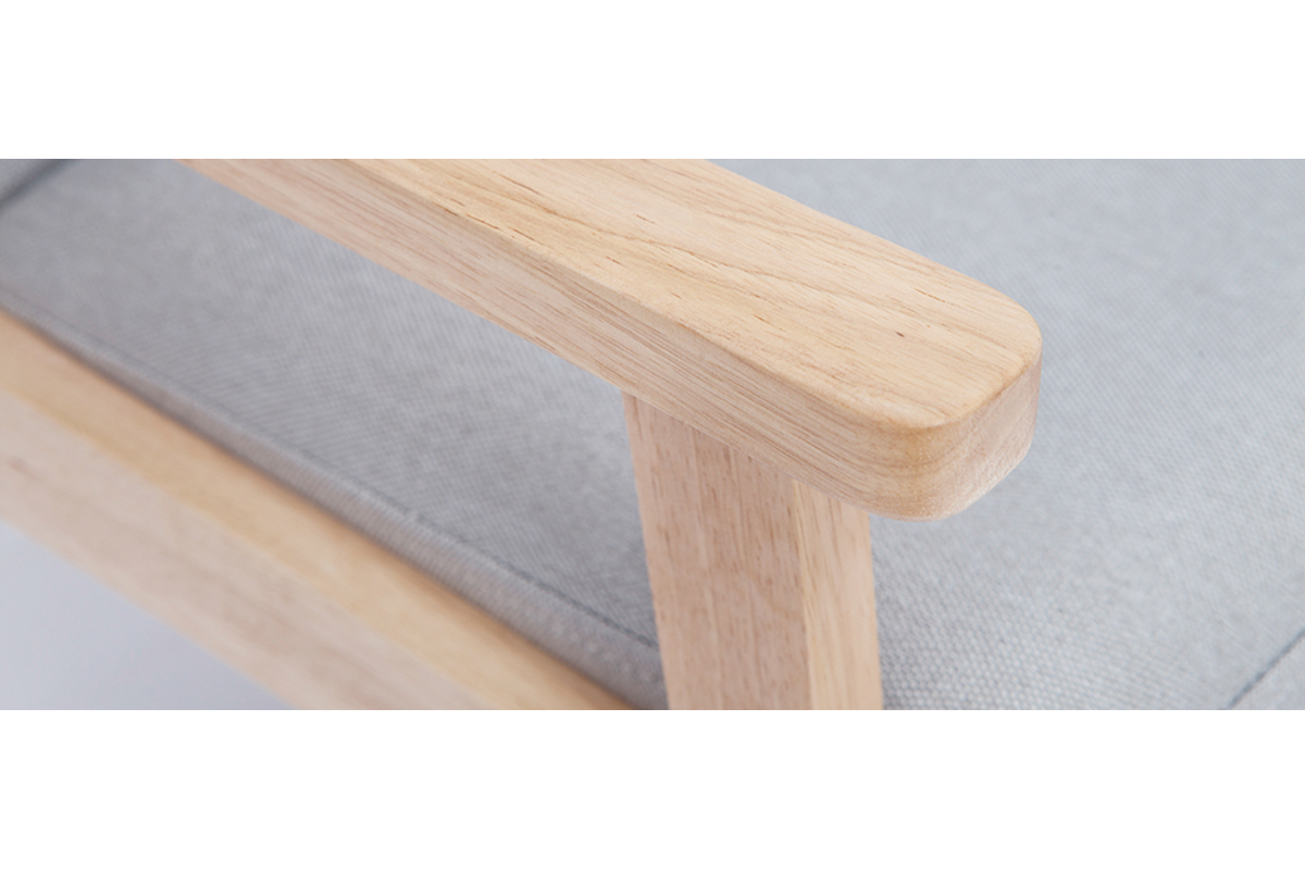 Kindersessel skandinavisch grau helles Holz ABYSS