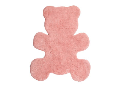 Kinderteppich aus Baumwolle Rosa 80x100cm TEDDY