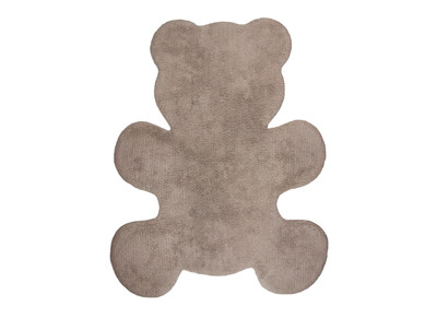 Kinderteppich aus Baumwolle Taupe 80x100cm TEDDY - Kinderteppich aus Baumwolle Taupe 80x100cm TEDDY