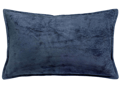Kissen aus Velours Blau 30 x 50 cm ALOU