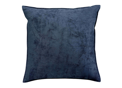 Kissen aus Velours Blau 45 x 45 cm ALOU