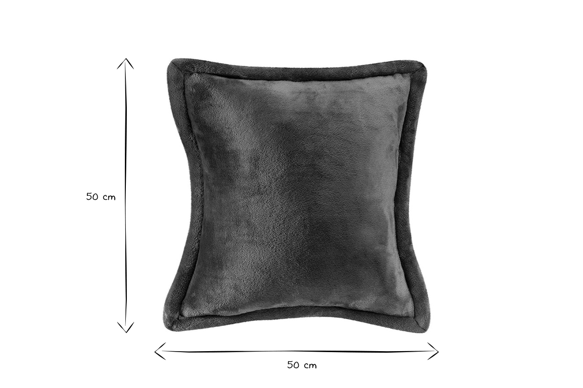 Kissen weich Blau 50 x 50 cm FERO