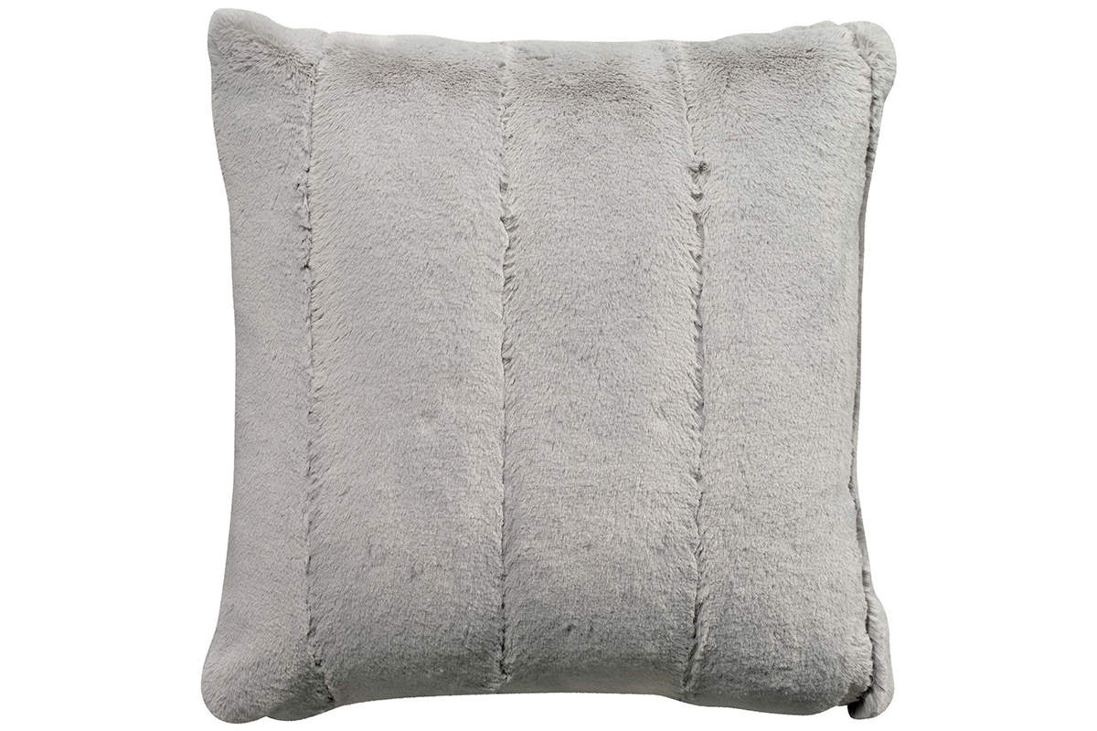 Kissen weich Perlgrau 45 x 45 cm CALIN