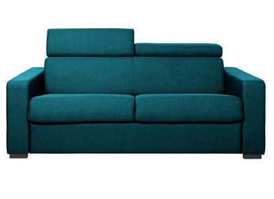 Klappsofa 3-Sitzer mit verstellbaren Kopfstützen blaugrün NORO