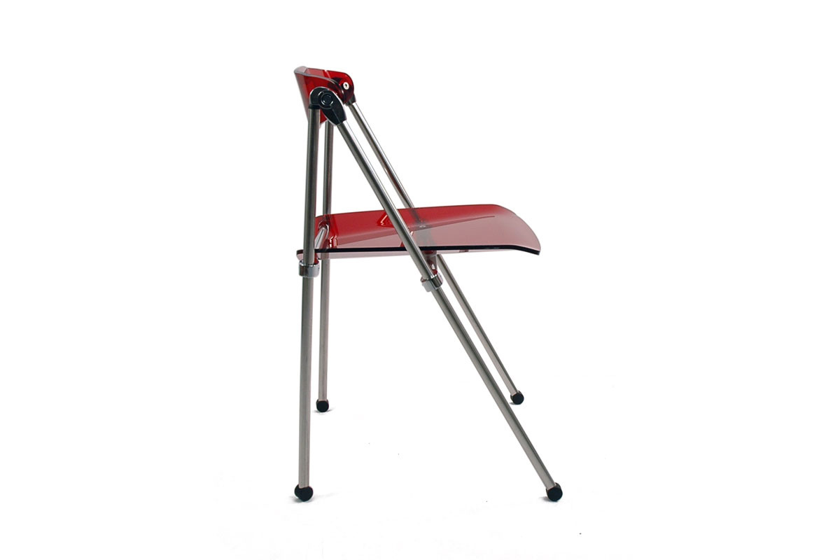 Klappstuhl aus Plexiglas Rot JULIE (4 Stck.)
