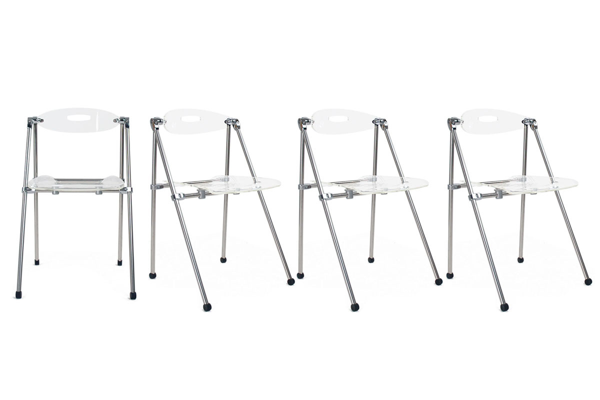 Klappstuhl aus Plexiglas Transparent JULIE (4 Stck.)