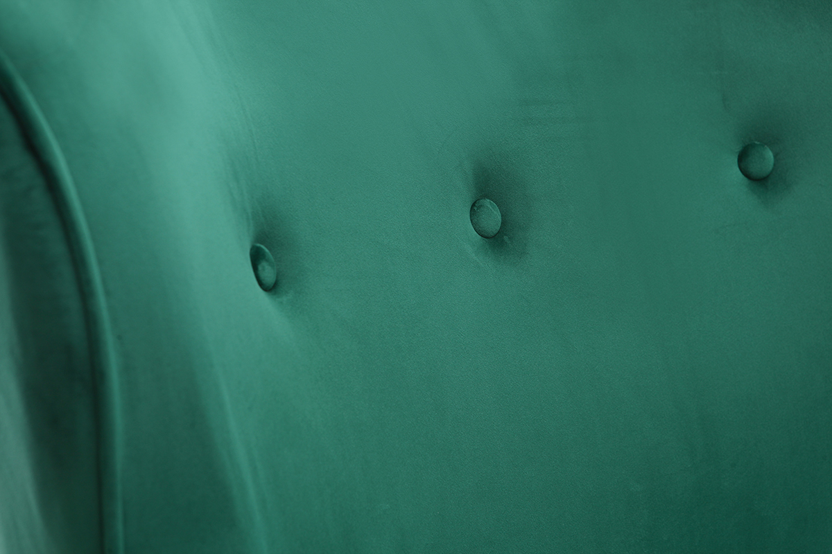 Klassischer gr�ner Samtsessel CEZANNE