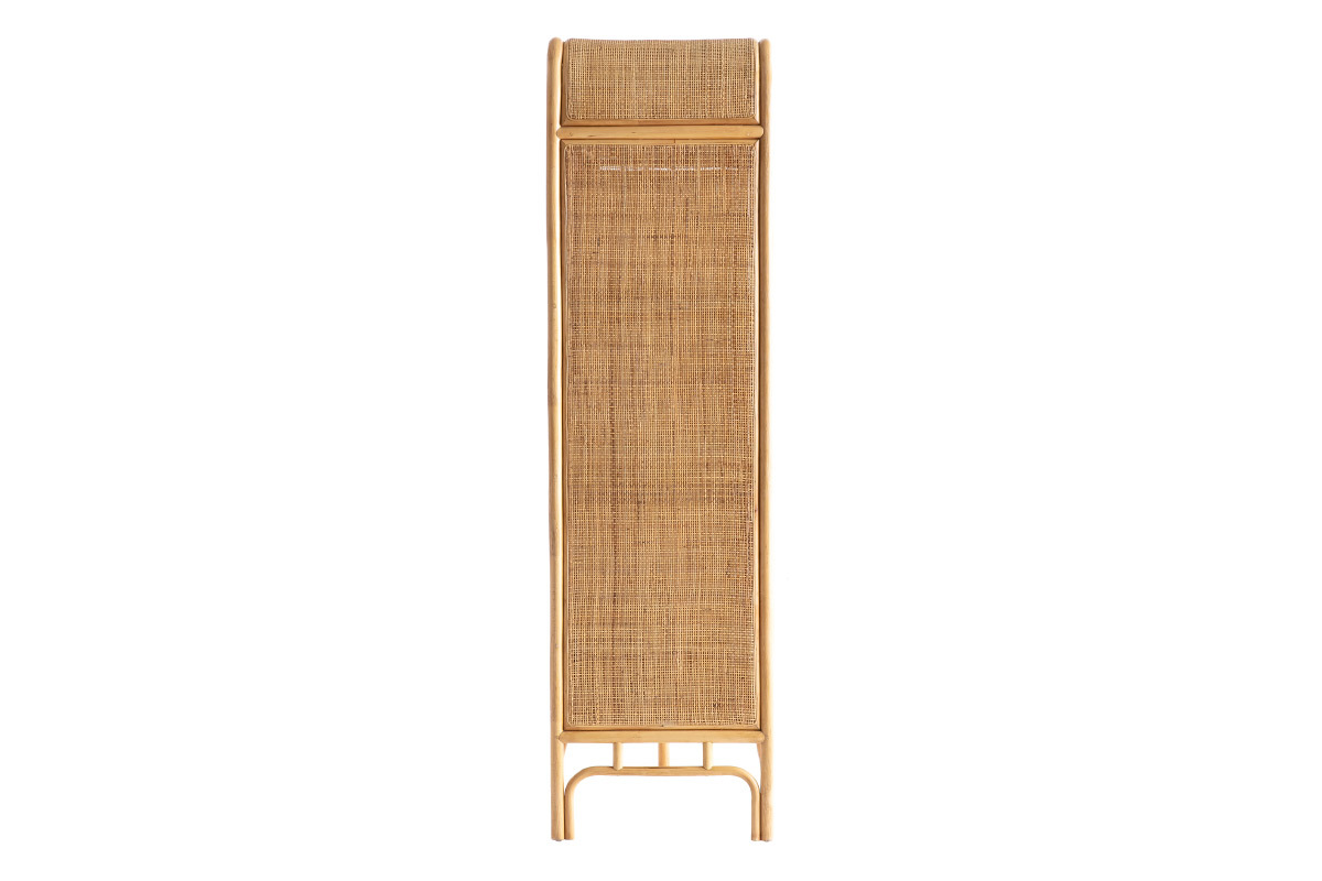 Kleiderschrank mit 2 T�ren aus Rattan 140 cm GALON
