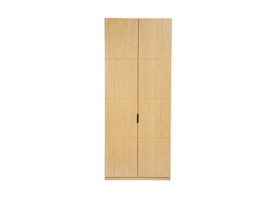 Kleiderschrank mit Kleiderstange, Eichenholz-Finish, L90 cm GARENCE