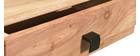 Konsole 2 Schubladen aus Akazienholz und Metall L80 cm GRENELLE