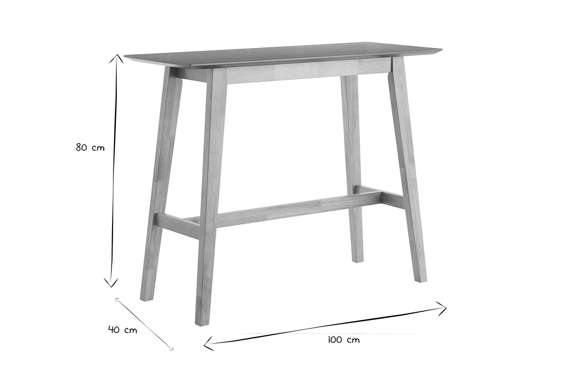 Konsole aus hellem Holz L100 cm RUSSEL