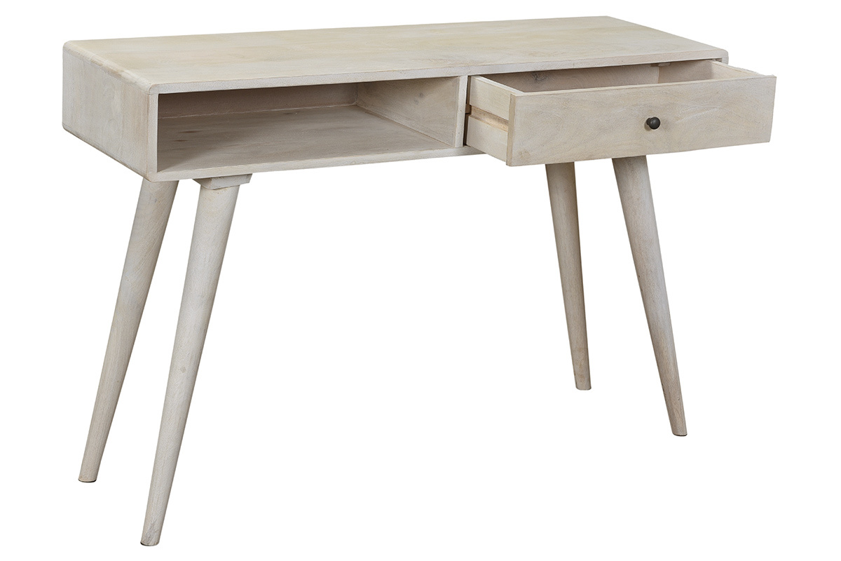 Konsole aus Mangoholz mit Stauflche 110cm MYO