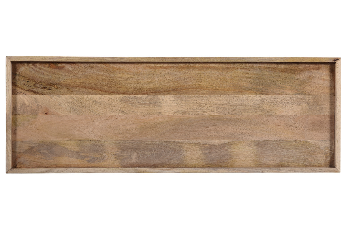 Konsole aus Mangoholz und schwarzem Metall L110 cm FRAME
