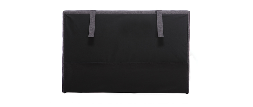 Kopfende Bett 170 cm Dunkelgrau LORRY (für Bett 160) - Miliboo