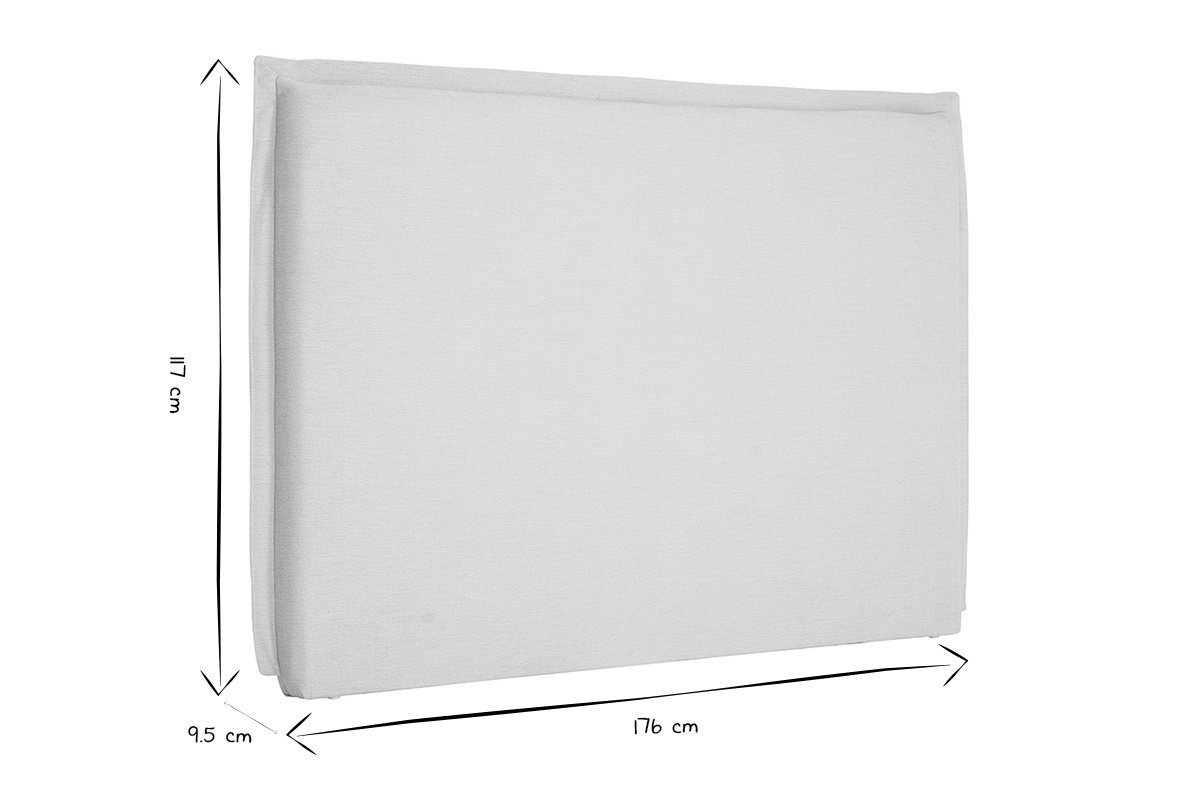 Kopfteil in Beige Leinenoptik Stoff L160 cm PIA