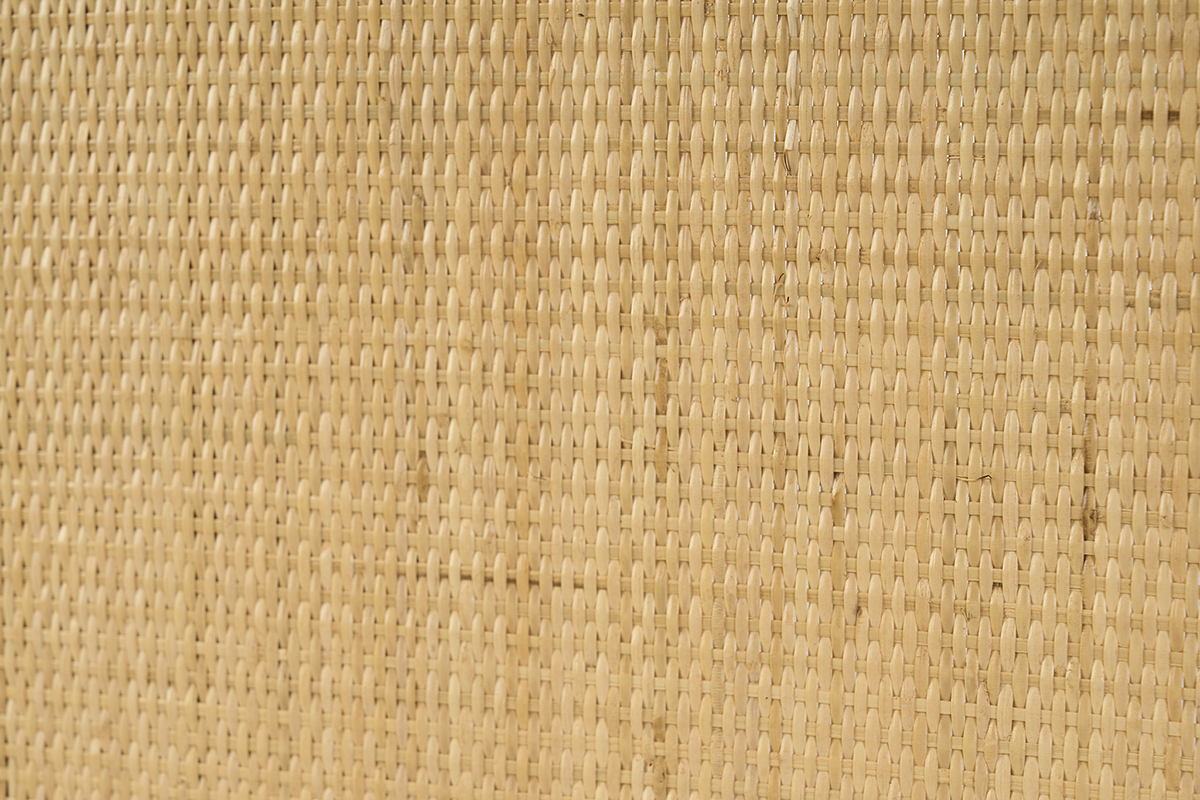 Nahaufnahme des Rattangeflechts des NUSA-Kopfteil, nat�rliche Textur.
