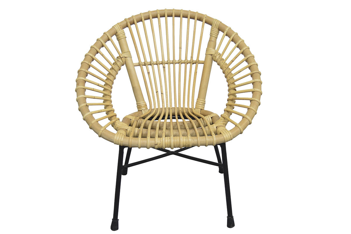 Korbsessel aus Rattan naturfarben fr Kinder MALACCA