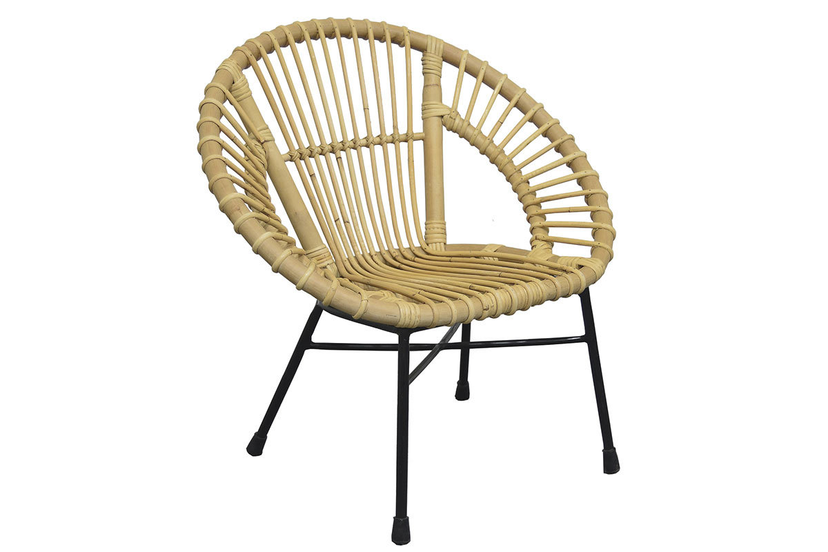 Korbsessel aus Rattan naturfarben fr Kinder MALACCA