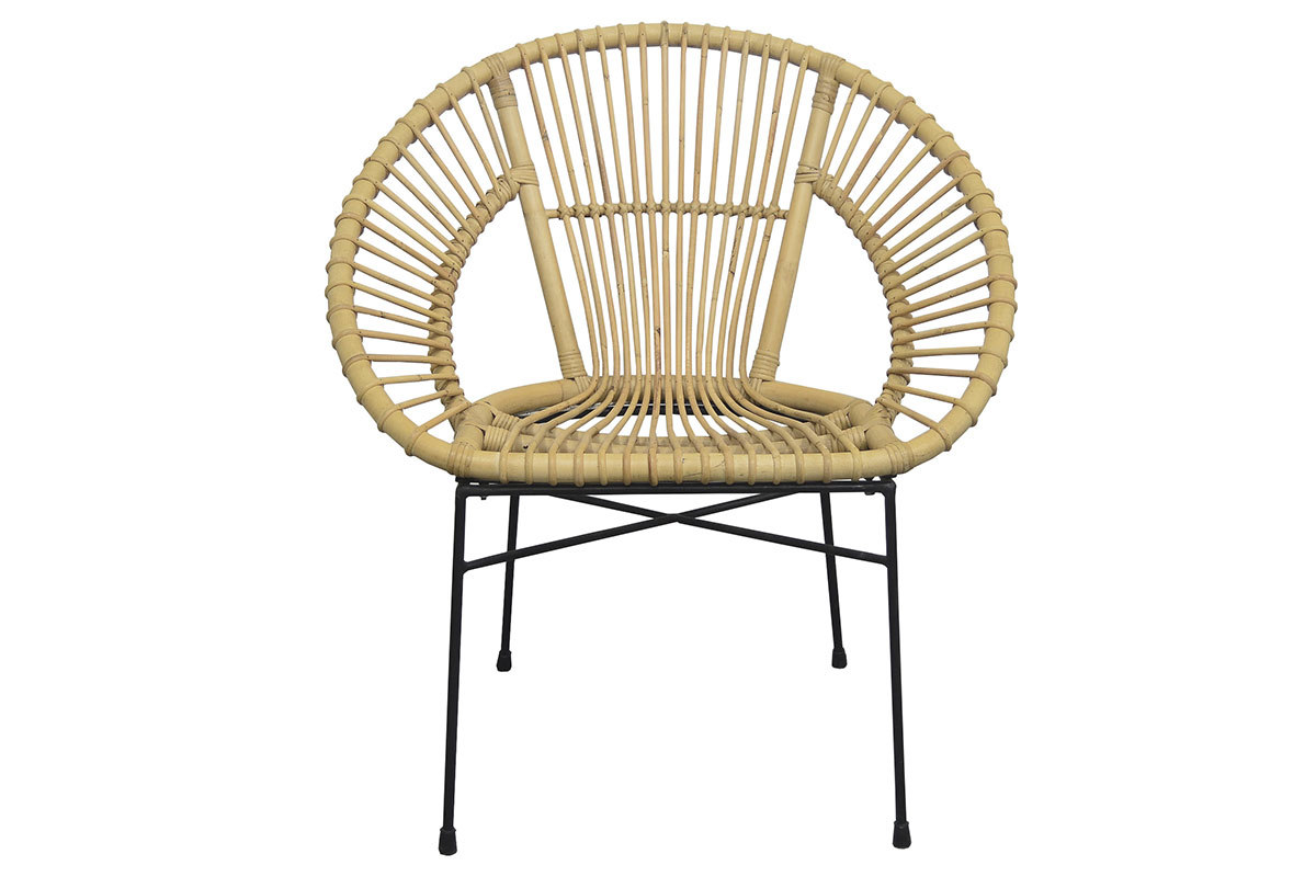 Korbsessel aus Rattan naturfarben MALACCA