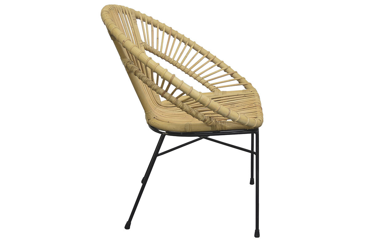 Korbsessel aus Rattan naturfarben MALACCA