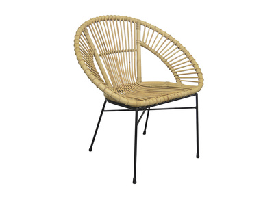 Korbsessel aus Rattan naturfarben MALACCA