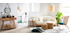 KYO Khaki skandinavisches 3-Sitzer-Sofa mit abnehmbaren Bezügen