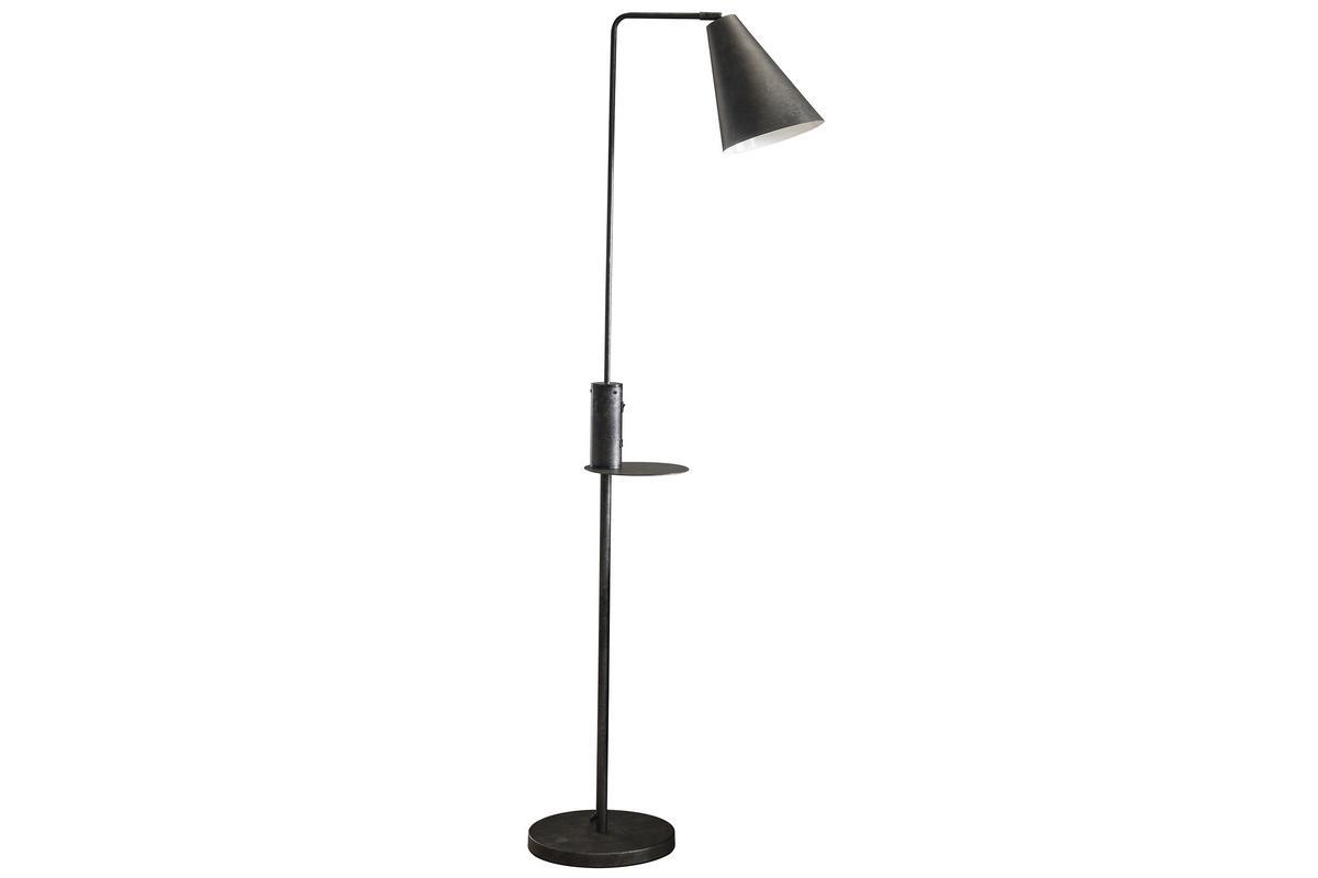 Lampe mit USB-Lader aus Karbon DARYL