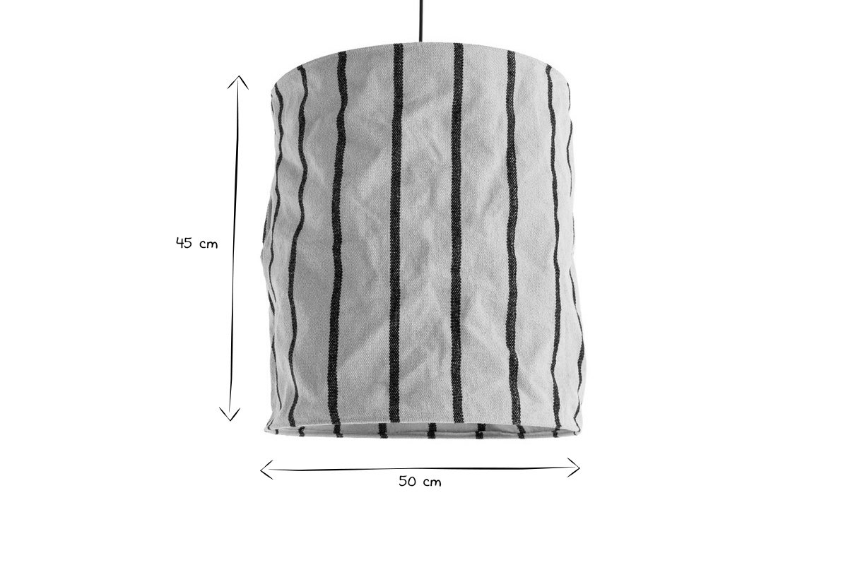 Lampenschirm aus Leinen D 50 cm FLEX