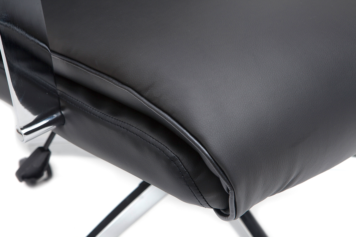 Leder-Brosessel Schwarz CITY - Rindsleder