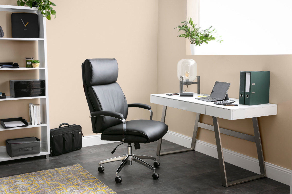 Leder-Brosessel Wei CITY - Rindsleder